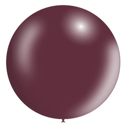 Bordeaux Rode Reuze Ballon XL Metallic 91cm van Balloonia koop je bij Partywinkel
