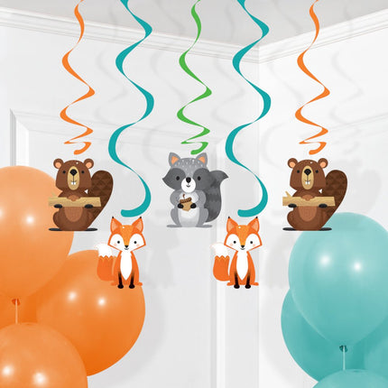 Bosdieren Hangdecoratie 3st van Creative Converting koop je bij Partywinkel