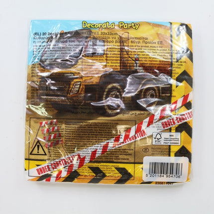 Bouw Servetten 2 Laags 33cm 20st van Procos koop je bij Partywinkel