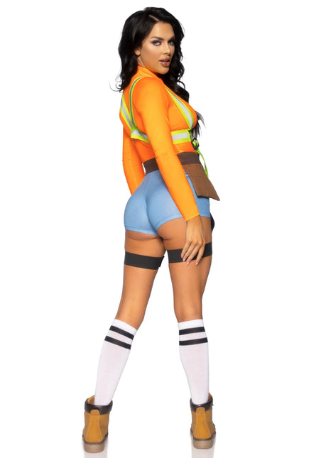 Bouwvakker Kostuum Dames Bodysuit Leg Avenue van Leg Avenue koop je bij Partywinkel