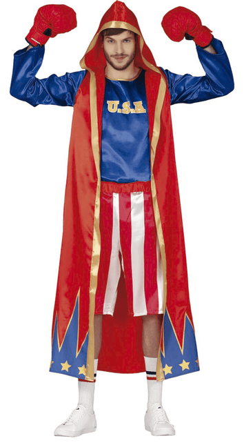 Boxer Kostuum Rood Blauw van Fiestas Guirca koop je bij Partywinkel