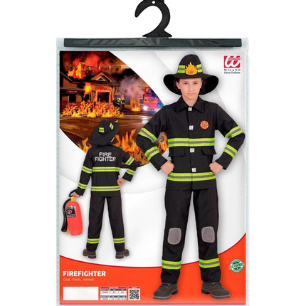 Brandweer Pak Zwart Geel Kind van Widmann koop je bij Partywinkel