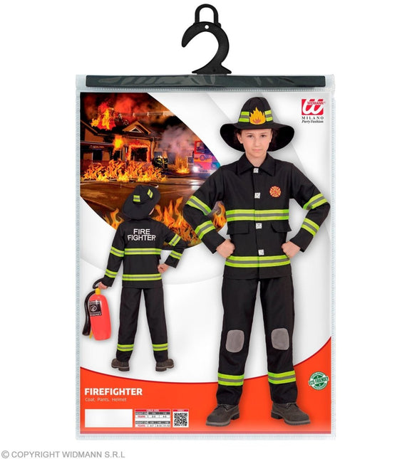 Brandweer Pak Zwart Geel Kind van Widmann koop je bij Partywinkel