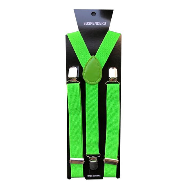 Bretels Neon Groen van Partychimp koop je bij Partywinkel