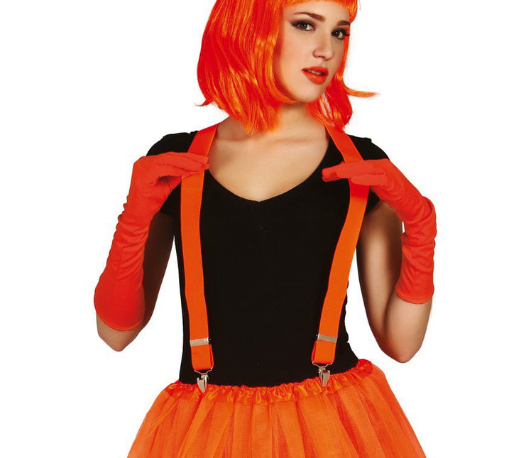 Bretels Neon Oranje van Fiestas Guirca koop je bij Partywinkel