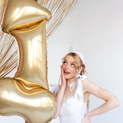 Bride Haarband Roze Zilver van Partydeco koop je bij Partywinkel