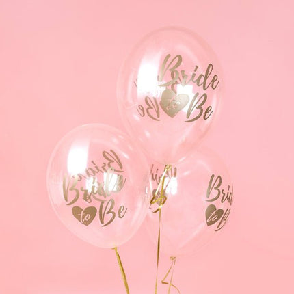 Bride To Be Ballonnen 30cm 6st van Partydeco koop je bij Partywinkel