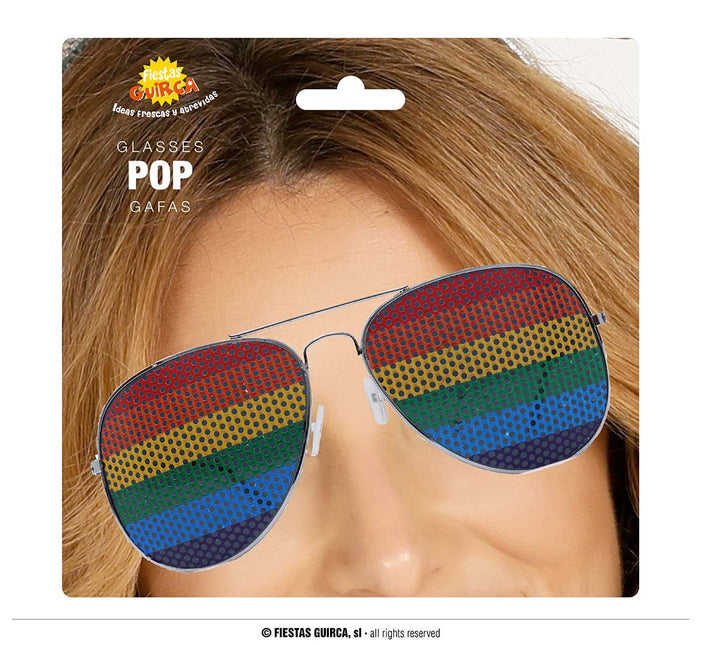 Bril Regenboog Aviator van Fiestas Guirca koop je bij Partywinkel