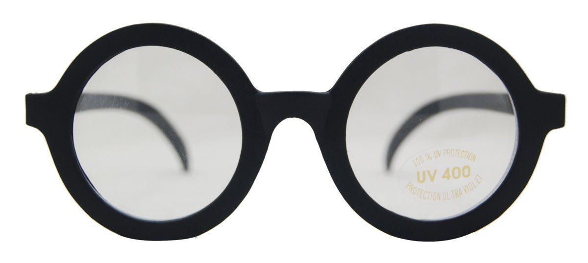 Bril Rond Zwart van Folat koop je bij Partywinkel