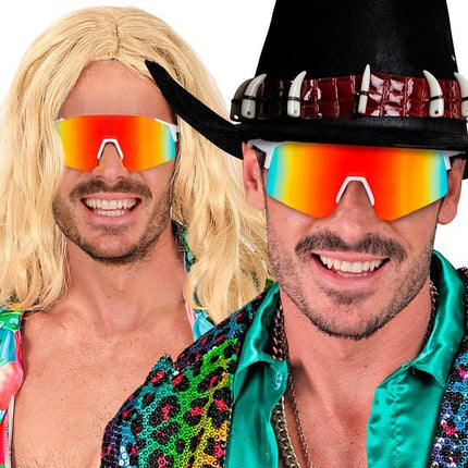 BRIL SPIEGELLENS REGENBOOG van Widmann koop je bij Partywinkel