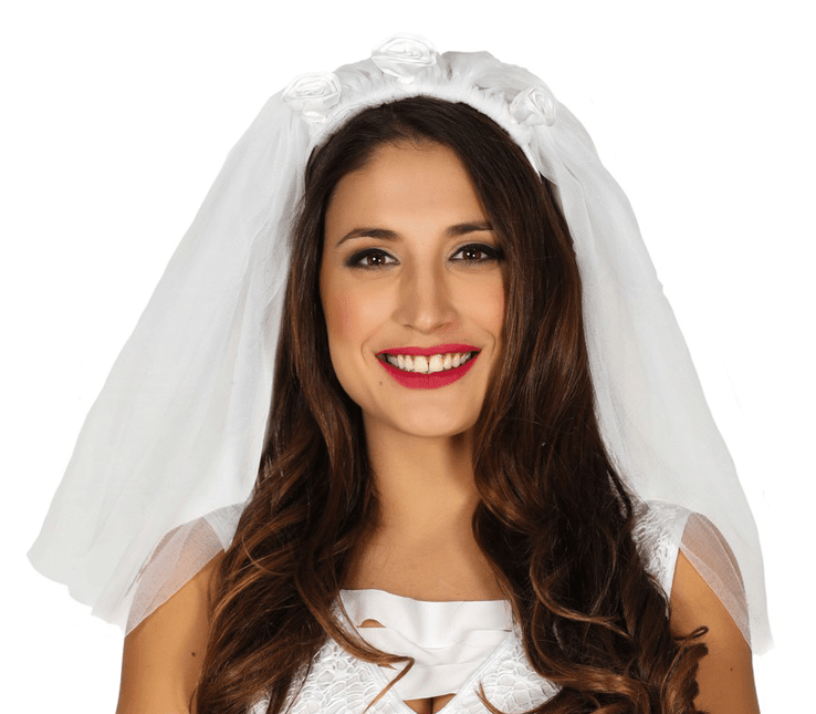 Bruidssluier 15cm van Fiestas Guirca koop je bij Partywinkel