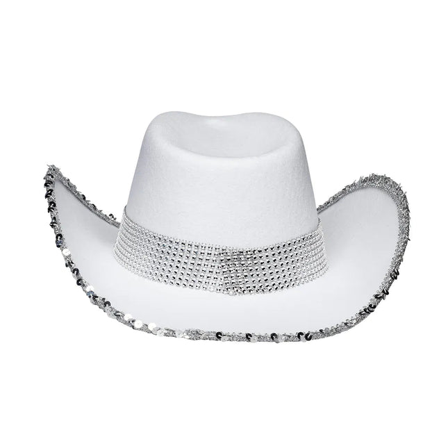 Bruiloft Cowboyhoed Bride Glitters van Boland koop je bij Partywinkel
