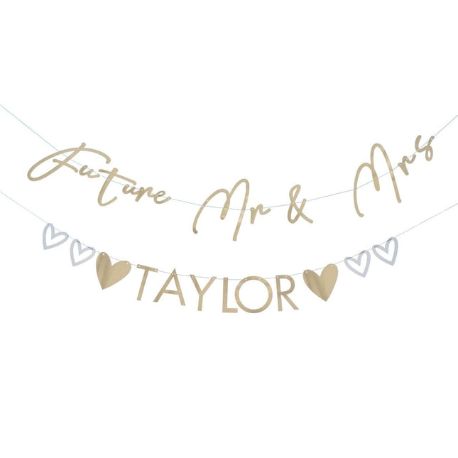 Bruiloft Slinger Mr & Mrs 1,5m van Ginger Ray koop je bij Partywinkel