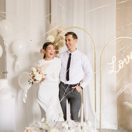 Bruiloft Slinger Wit 7,5cm van Partydeco koop je bij Partywinkel