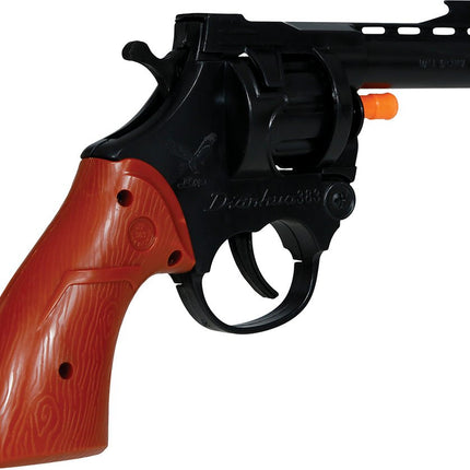 Bruin Zwarte Nep Pistool 18cm van Fiestas Guirca koop je bij Partywinkel