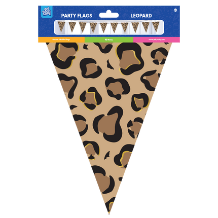 Bruin Zwarte Slinger Panter Print 10m van Paper Dreams koop je bij Partywinkel