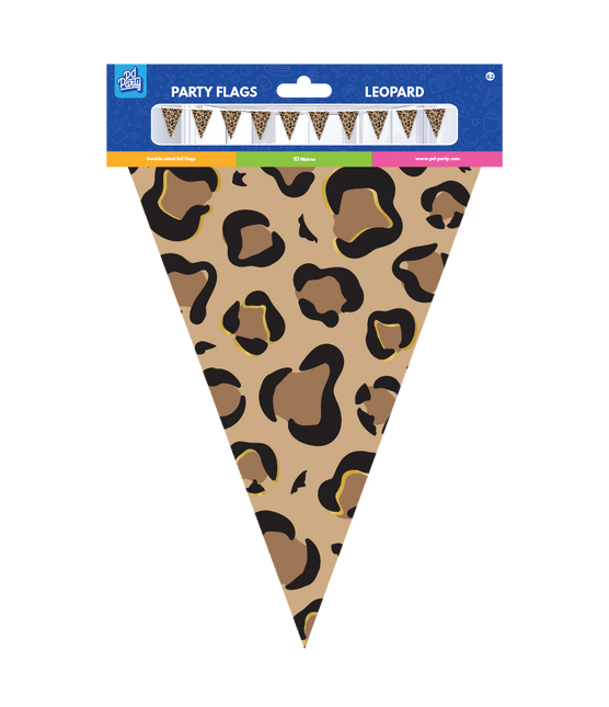 Bruin Zwarte Slinger Panter Print 10m van Paper Dreams koop je bij Partywinkel