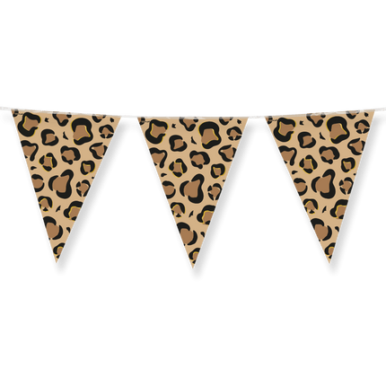 Bruin Zwarte Slinger Panter Print 10m van Paper Dreams koop je bij Partywinkel