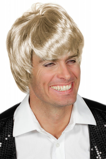 Bruine Blonde Pruik Heren Luxe van Wilbers & Wilbers koop je bij Partywinkel