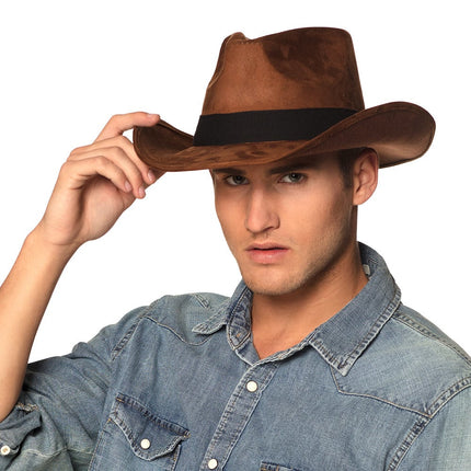 Bruine Cowboyhoed van Boland koop je bij Partywinkel