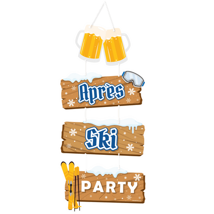 Bruine Hangdecoratie Apres Ski Party 1m van Paper Dreams koop je bij Partywinkel