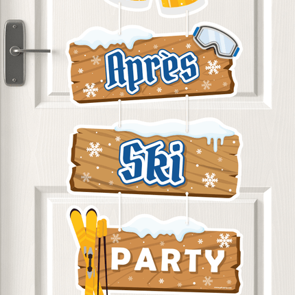 Bruine Hangdecoratie Apres Ski Party 1m van Paper Dreams koop je bij Partywinkel