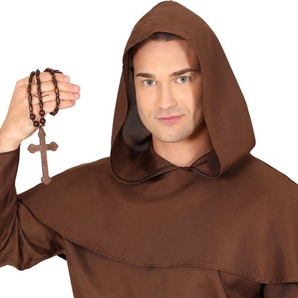 Bruine Ketting Kruis van Fiestas Guirca koop je bij Partywinkel