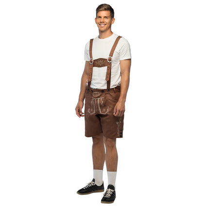 Bruine Lederhose Fritz van Boland koop je bij Partywinkel
