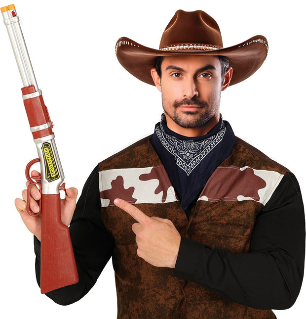 Bruine Nep Pistool 60cm van Fiestas Guirca koop je bij Partywinkel