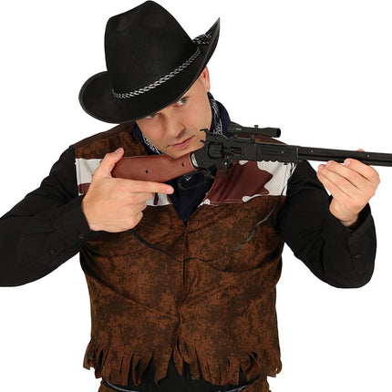 Bruine Nep Wapenset Met Richtkijker 64cm van Fiestas Guirca koop je bij Partywinkel