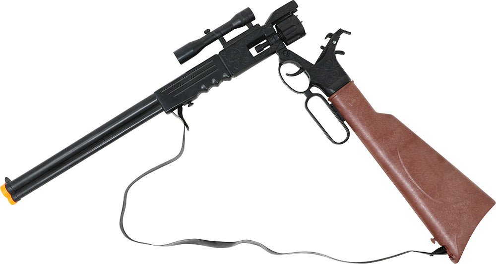 Bruine Nep Wapenset Met Richtkijker 64cm van Fiestas Guirca koop je bij Partywinkel