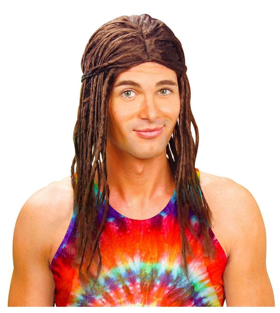 Bruine Pruik Dreadlocks van Widmann koop je bij Partywinkel