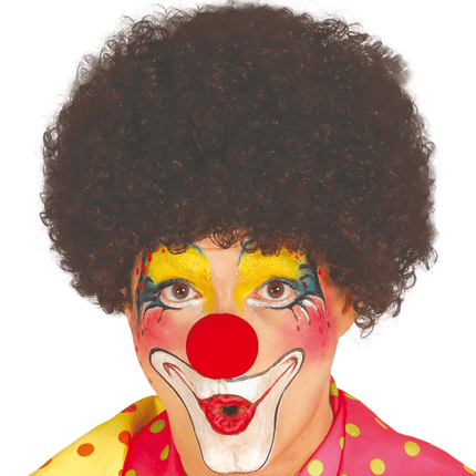 Bruine Pruik Krullen van Fiestas Guirca koop je bij Partywinkel