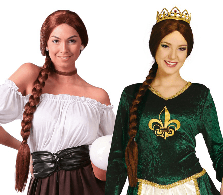 Bruine Pruik Vlecht van Fiestas Guirca koop je bij Partywinkel