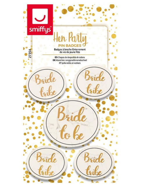 Button Bride To Be van Smiffys koop je bij Partywinkel
