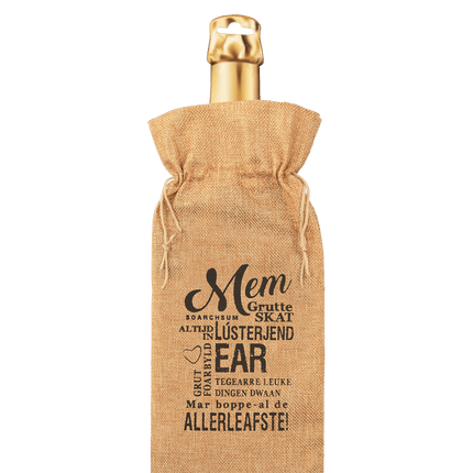 Cadeauzakje Fles Mem 42cm van Paper Dreams koop je bij Partywinkel