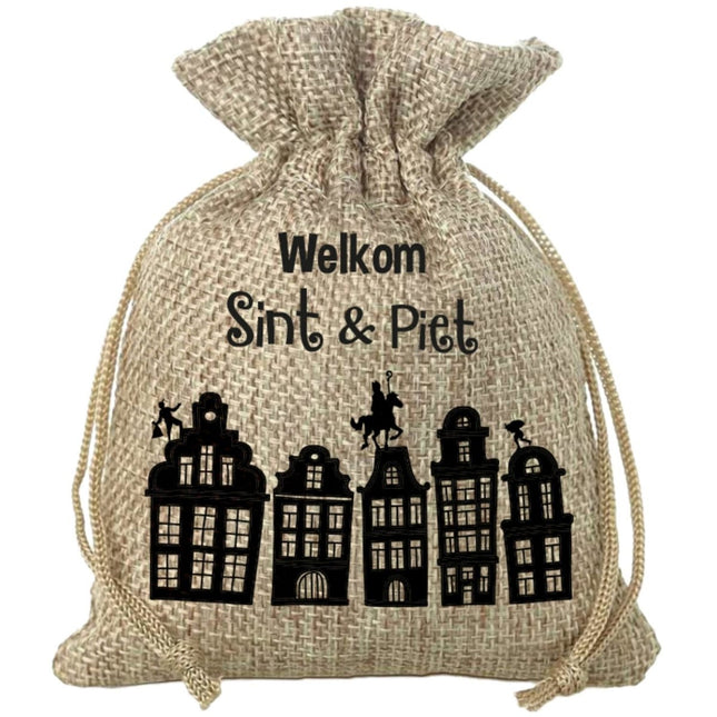 Cadeauzakje Welkom Sint En Piet 25cm van Folat koop je bij Partywinkel
