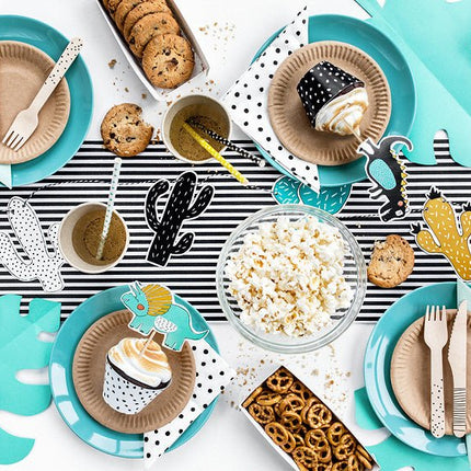 Caketopper Dinosaurs 20cm 5st van Partydeco koop je bij Partywinkel