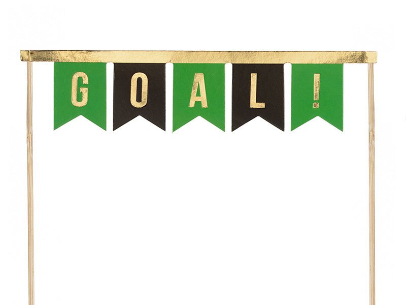 Caketopper Goal 20cm 2st van Partydeco koop je bij Partywinkel