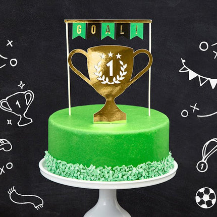 Caketopper Goal 20cm 2st van Partydeco koop je bij Partywinkel