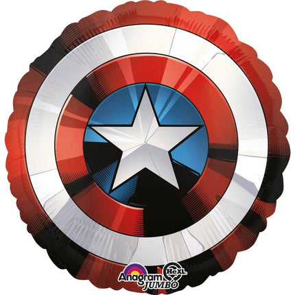 Captain America Shield Helium Ballon 71cm leeg van Anagram koop je bij Partywinkel