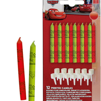 Cars Kaarsjes 24 - delig van Procos koop je bij Partywinkel