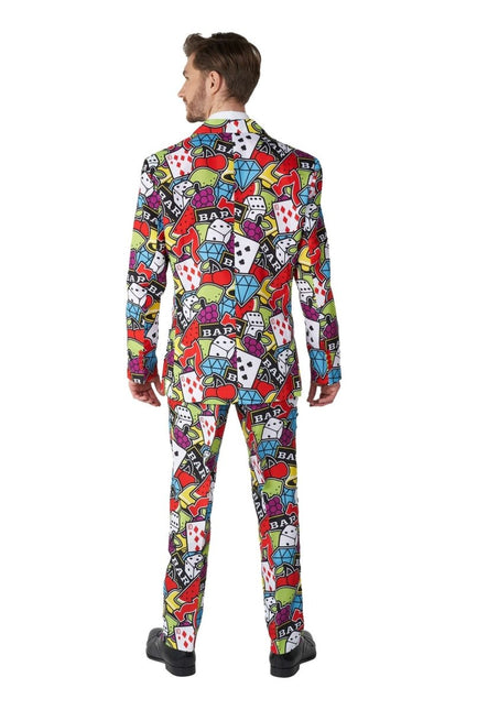 Casino Speelkaarten Icons Pak Heren Suitmeister van Suitmeister koop je bij Partywinkel