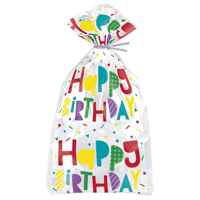 Cellofaan Zakjes Happy Birthday 28cm 20st van Unique koop je bij Partywinkel