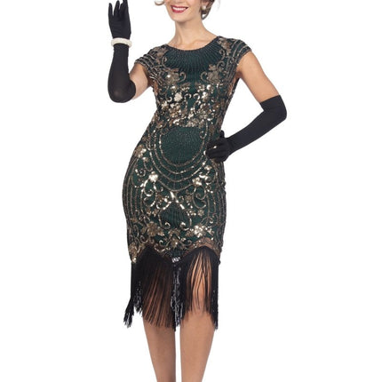 Charleston Jurk Groen 20'S van Wilbers & Wilbers koop je bij Partywinkel