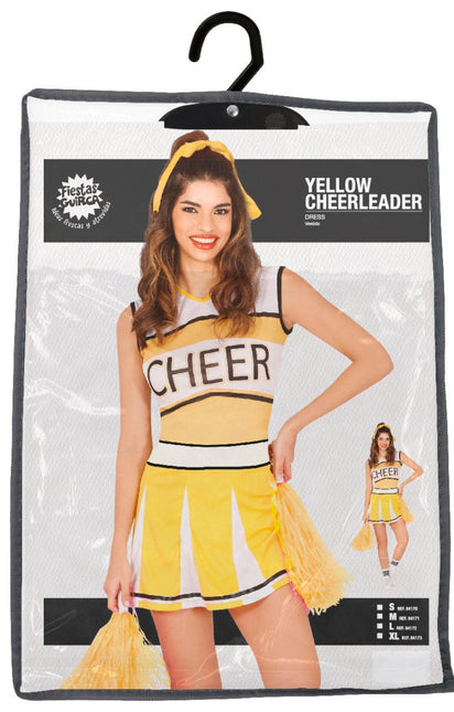 Cheerleader Jurk Geel Dames van Fiestas Guirca koop je bij Partywinkel