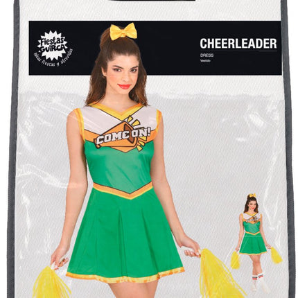 Cheerleader Jurk Groen Dames van Fiestas Guirca koop je bij Partywinkel