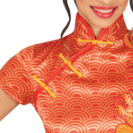 Chinees Kostuum Rood Dames van Fiestas Guirca koop je bij Partywinkel