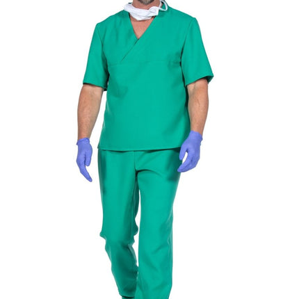 Chirurg Kostuum Groen Heren 4 delig van Wilbers & Wilbers koop je bij Partywinkel