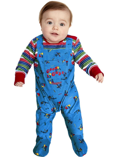 Chucky Baby Costume, Blue & Red van Smiffys koop je bij Partywinkel